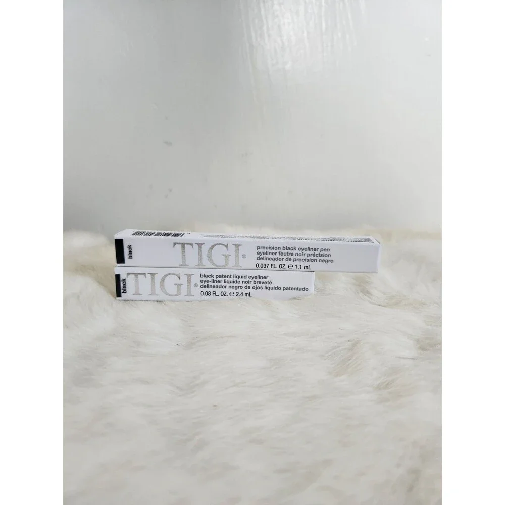 TIGI Black Eyeliner Set Lot 2 Precision Pen & Liquid NIB